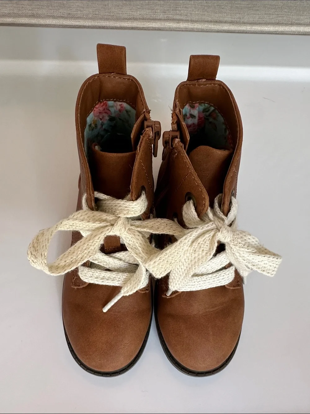 Cat & Jack Girls’ Lace-Up Ankle Boots - Toddler Size 8